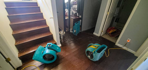 Water damage restoration process in Lennox, SD